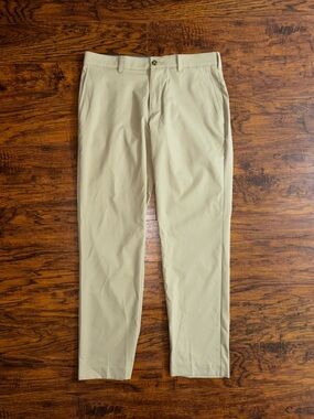 Ben Hogan Chino Golf Pants in Light Beige Lightweight Sleek Khakis Men’s 32x30